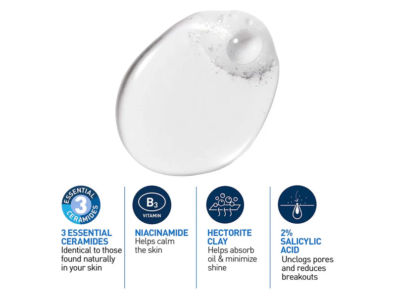 CeraVe Blemish Control Cleanser For Blemish-Prone Skin - Image 2