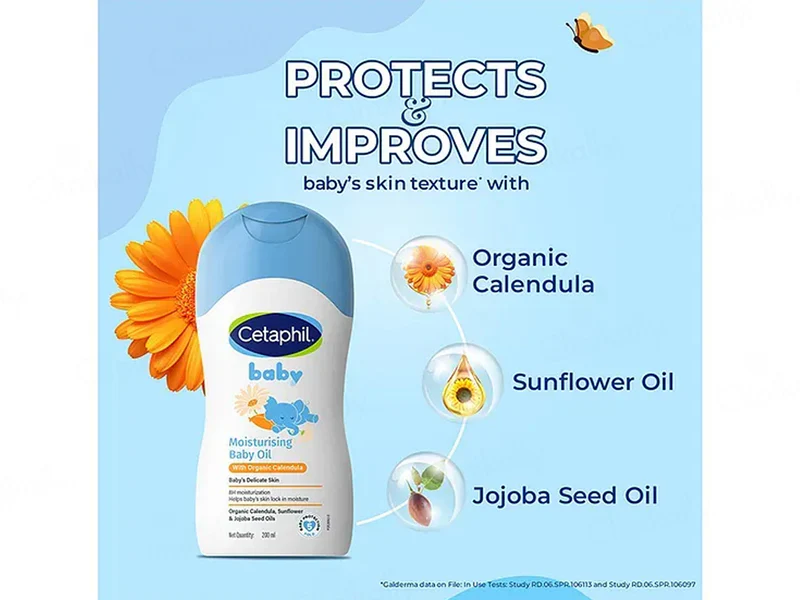 Cetaphil Baby Moisturising Oil With Organic Calendula - Image 2