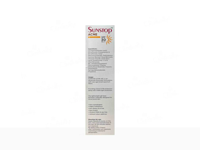Sunstop Acne Advanced Sun Protection Gel SPF 30 PA+++ - Image 2