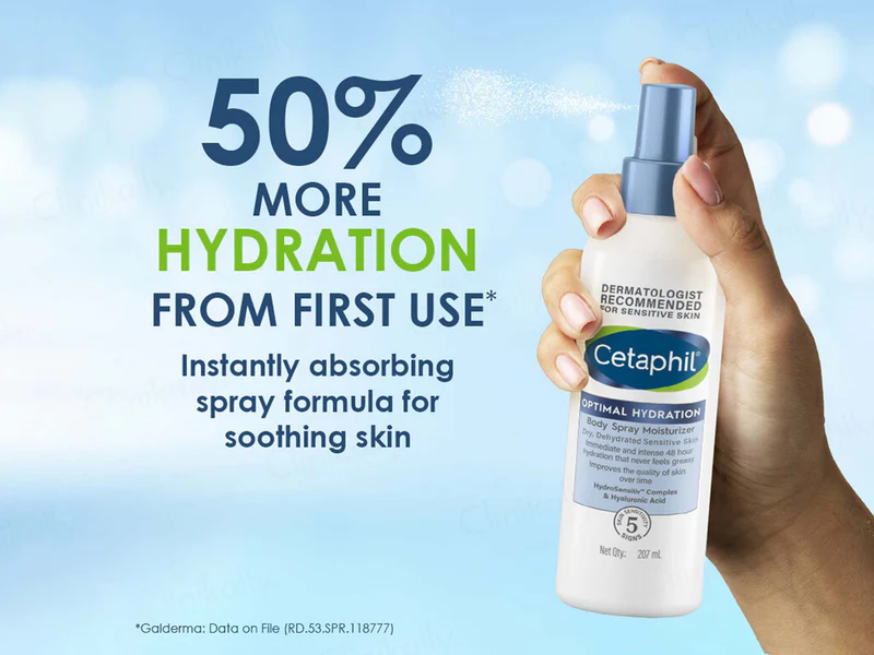 Cetaphil Optimal Hydration Body Spray Moisturizer - Image 3